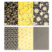 12 papiers népalais foil doré  - Artemio
