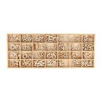 Alphabet bois - 162 pièces - Artemio