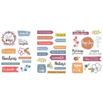 39 die-cuts carton autocollant Couleurs nature -  Artemio