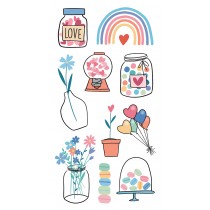 Stickers transparents papa maman - Artemio