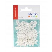 60 fleurs papier blanc - Artemio