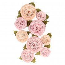 9 fleurs papier  - Artemio