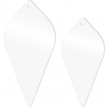 2 silhouettes gouttes acryliques - Artemio