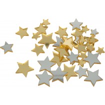 36 silhouettes étoiles bicolores miroir - Artemio