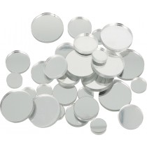 36 silhouettes ronds bicolores miroir - Artemio
