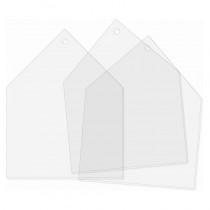 3 silhouettes maisons acryliques - Artemio