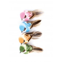 4 oiseaux couleur fil métal - 4x2 cm - Artemio