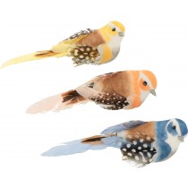 6 oiseaux rouges sur pince 11x3,5x3,5 cm - Artemio
