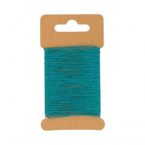 Fil de coton ciré bleu  10 m - Artemio