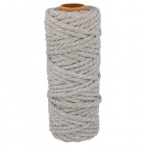Corde coton gris 25 m x 6 mm  - Artemio