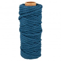 Corde coton bleu 25 m x 6 mm  - Artemio