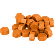 120 perles orange foncé de cire 30 gr - Artemio