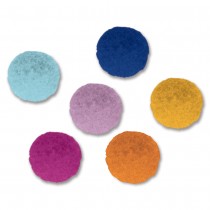 6 Pompons couleurs 4 cm- Artemio