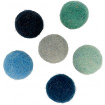 12 pompons en laine feutrée 2,5 cm - Artemio