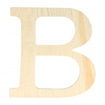 Lettre B - 19 cm - bois - Artemio