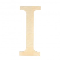 Lettre I - 19 cm - bois - Artemio
