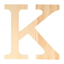 Lettre K - 19 cm - bois - Artemio