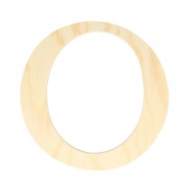 Lettre O - 19 cm - bois - Artemio