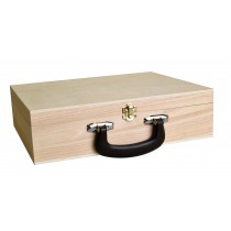 Valise 33x27x9 cm bois - Artemio