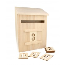 Calendrier de l'Avent boîte aux lettres 20x28x9,5 cm - Artemio