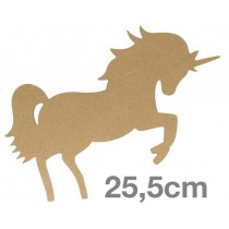 Silhouette licorne - 25,5 cm - MDF - Silhwood