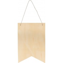 Fanion 35x24 cm - bois - Artemio