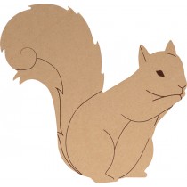 Silhouette écureuil 25x24,5 cm - MDF - Silhwood