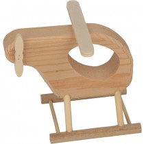 Hélicoptère 8x10x5 cm - bois - Artemio