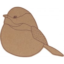 Silhouette oiseau 25x17,5 cm MDF - Silhwood