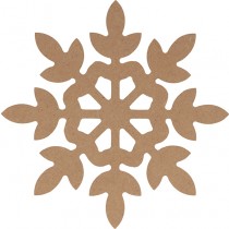 Silhouette flocon 25x25 cm MDF - Silhwood