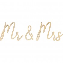 Mr & Mrs 50x18,5 cm - mot en bois - Artemio