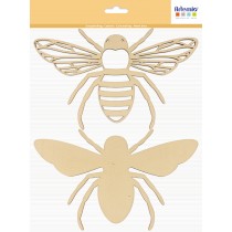 Silhouette abeille bois - Artemio