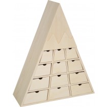 Calendrier de l'Avent montagne 34x12,5x40,5 cm - Artemio