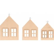 Set 3 maisons - bois - Artemio