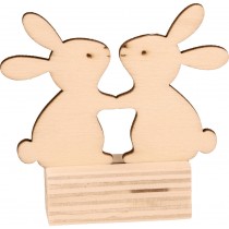 6 porte-noms lapins - bois - Artemio