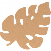 Silhouette feuille 11,5x15 cm MDF - Silhwood