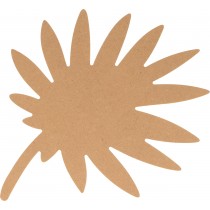 Silhouette feuille 12,5x15 cm MDF - Silhwood