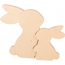 2 lapins gigognes 23x20cm - Artemio