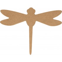 Silhouette libellule 11,5x15 cm - MDF - Silhwood