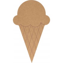 Silhouette glace 8,5x15 cm - MDF - Silhwood