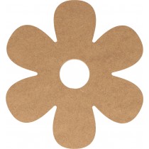 Silhouette fleur 14,5x15 cm - MDF - Silhwood