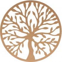 Silhouette arbre 25x25 cm - MDF - Silhwood