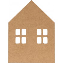 Silhouette maison 11x15 cm - MDF - Silhwood