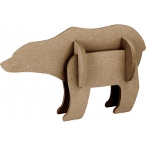 Silhouette 3D ours 34x20 cm - MDF - Silhwood
