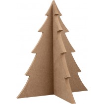 Silhouette 3D sapin 25x30 cm - MDF - Silhwood