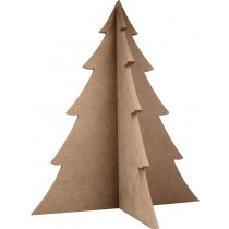 Silhouette 3D sapin 34x40 cm - MDF - Silhwood