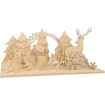 Kit silhouettes en bois hiver - Artemio
