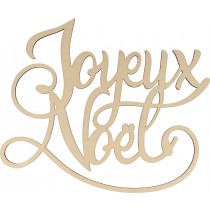 Joyeux Noël mot en bois 16x13,5 cm - Artemio
