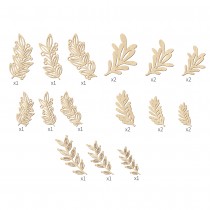 21 silhouettes en bois feuillages - Artemio