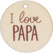 2 silhouettes en bois mama papa 6 cm - Artemio